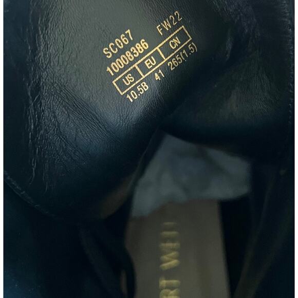 Stuart Weitzman Combat Boot Sz 10.5B - Picture 2 of 6